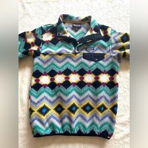 Patagonia Aztec Printed Snap T fleece rare size XS